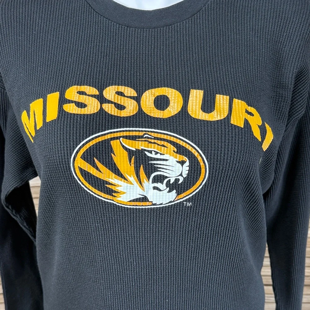 Missouri Big Ball Shirt Sports Black Long Sleeve Thermal Size XL - Picture 3 of 8